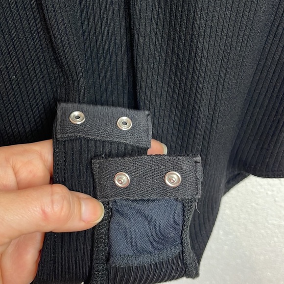 Reformation Jeans Black Sleeveless Bodysuit Size Large - Picture 4 of 6